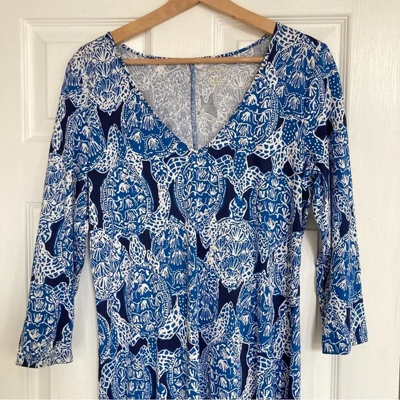 Lilly Pulitzer Blue and White Maxi Dress - Picture 4 of 13